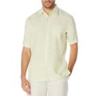 Cubavera Short Sleeve 100% Linen Cross Dye Shirt