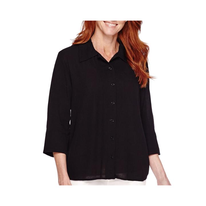 Sag Harbor Bahama Mama 3/4-sleeve Shirt
