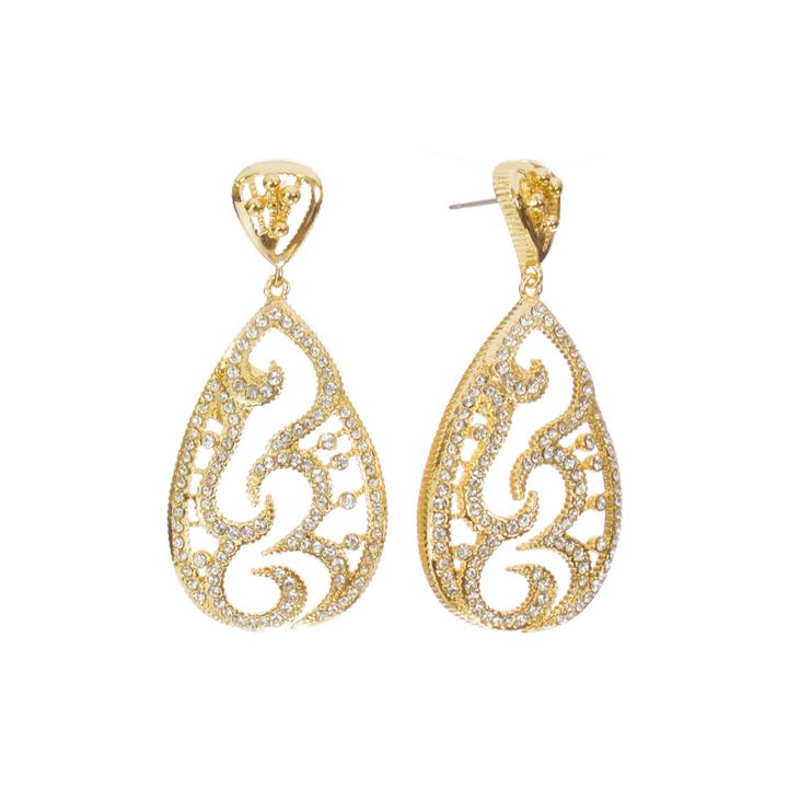 Telio! By Doris Panos Destiny Gold-tone Teardrop Earrings