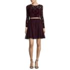 My Michelle Long Sleeve Embellished Party Dress-juniors