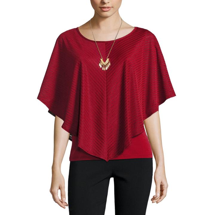 Alyx Long Sleeve Scoop Neck Blouse-petites