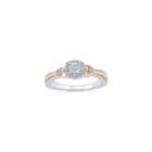 Womens 1/10 Ct. T.w. Genuine Round White Diamond Gold Over Silver Promise Ring