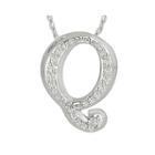 1/7 Ct. T.w. Diamond Sterling Silver Initial Q Pendant Necklace