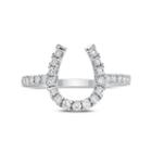 Womens 3/8 Ct. T.w. Genuine Diamond White 14k Gold Delicate Ring