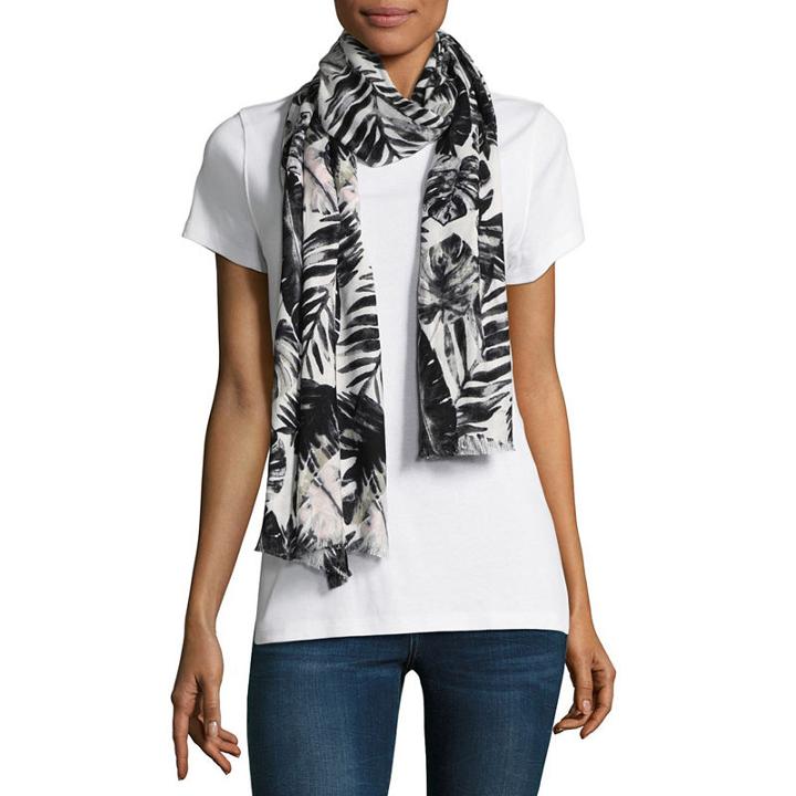 Liz Claiborne Palm Pashmina Scarf