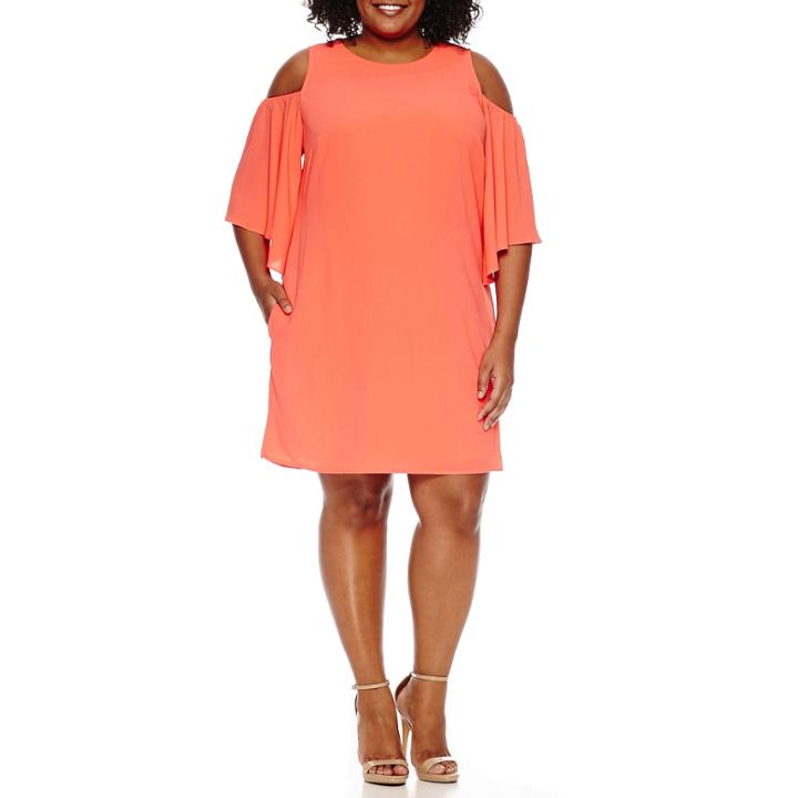 Worthington Elbow Sleeve Sheath Dress-plus