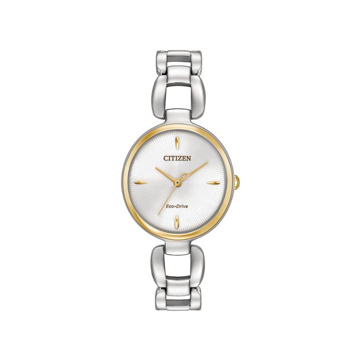 Citizen Eco-drive Ladies' Two Tone Citizen L Bangle Em0424-53a