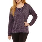 St. John's Bay Active Long Sleeve Sweatshirt-petite