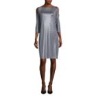 Scarlett 3/4-sleeve Cold-shoulder Dress - Tall