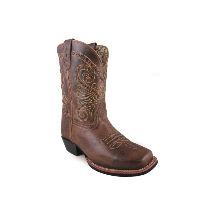 Smoky Mountain Women's Shelby 9 Waxed Distress Leather Cowboy Boot - Wide Width Available