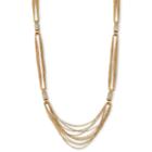 Nicole By Nicole Miller Gold-tone & Pav Crystal Necklace