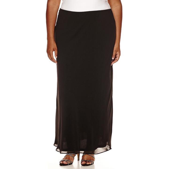Msk Long A-line Skirt - Plus