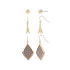 Decree 3 Pair Pink Earring Sets