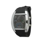 Olivia Pratt Mens Black Silicone Digital Watch 8144black