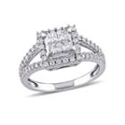 1 Ct. T.w. Princess White Diamond 14k Gold Engagement Ring