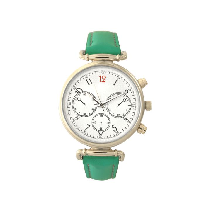 Olivia Pratt Womens Green Strap Watch-16557