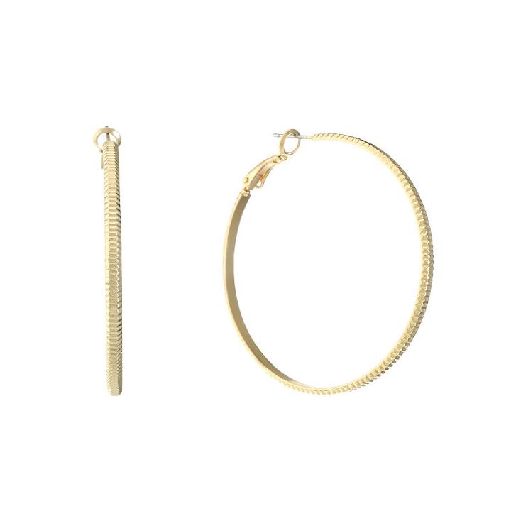 Liz Claiborne 49mm Hoop Earrings