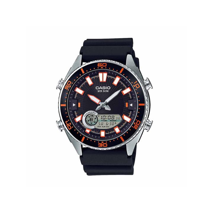 Casio Mens Black Strap Watch-amw-720-1av