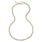 Monet Two-tone Twisted Long Rope Necklace