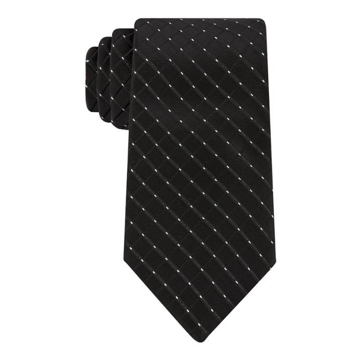 Stafford Glitter Dot Grid Tie