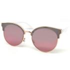 Fantas Eyes Layered Look Full Frame Aviator Uv Protection Sunglasses-womens