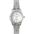 Timex Womens Round Mother-of-pearl Watch T2m826