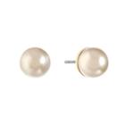 Monet Jewelry White 10mm Stud Earrings