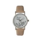 Olivia Pratt Womens Brown Strap Watch-15189beige