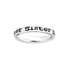 Personally Stackable Sterling Silver Stackable Sister Ring