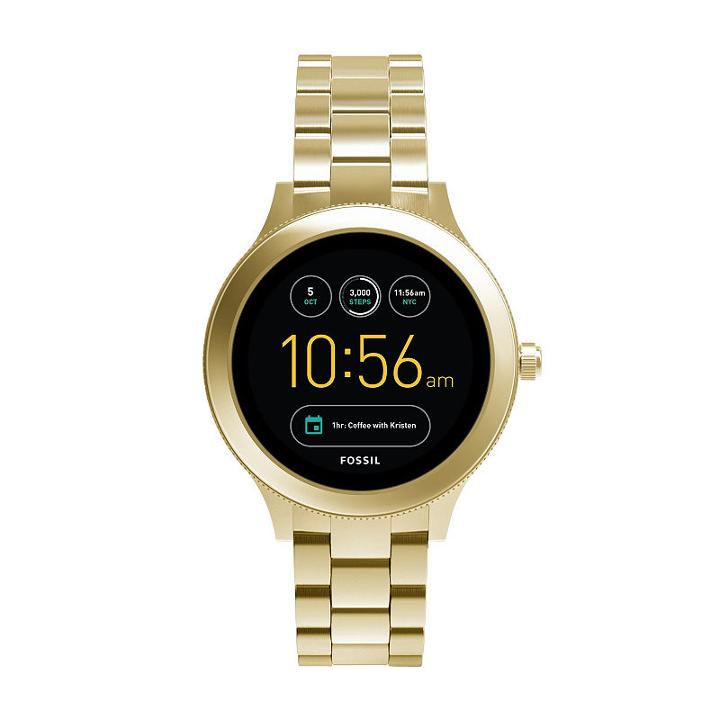 Fossil Q Unisex Gold Tone Smart Watch-ftw6006
