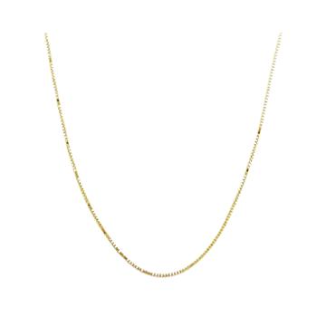 Made In Italy 14k Yellow Gold 18 Semi-solid Box Chain