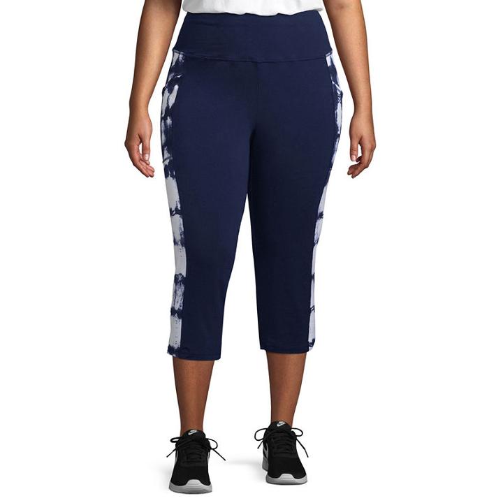 St. John's Bay Active Secretly Slender Capri With Pockets - Plus