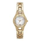 Relic Charlotte Womens Gold-tone Crystal-accent Watch Zr12054