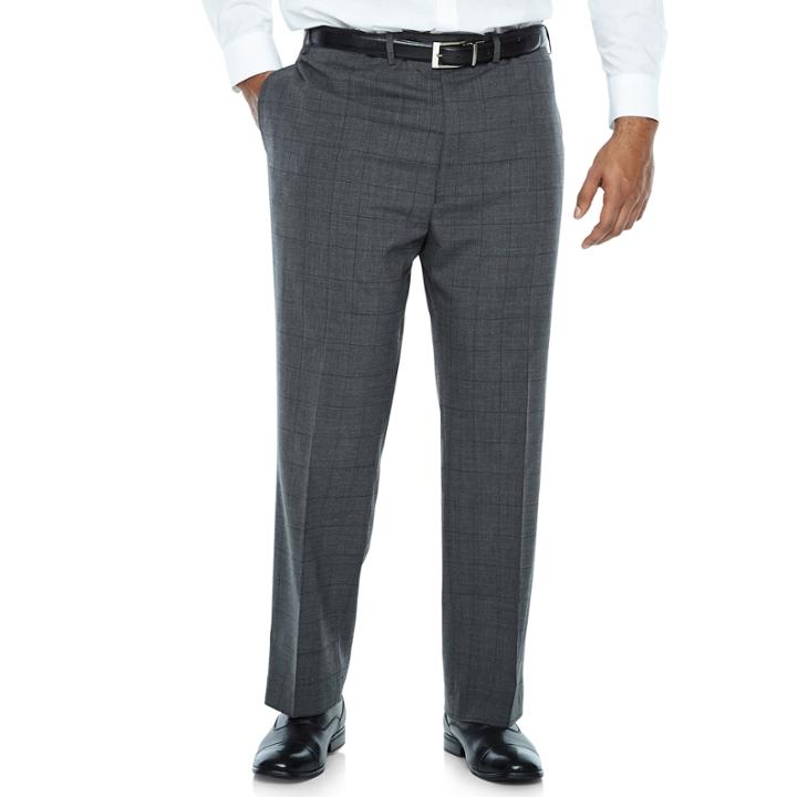 Claiborne Checked Suit Pants - Big And Tall