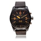 Martian Mens Mvoice Ptl 01 Black Leather Band Black Dial Smart Watch-mvr03pl021