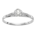 Promise My Love Womens 1/4 Ct. T.w. Round White Diamond 14k Gold Promise Ring