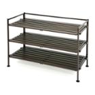 Seville Classics 3-tier Resin Slat Utility Shoe Rack