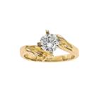 1/2 Ct. Diamond 14k Yellow Gold Solitaire Ring