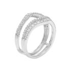 Womens 5/8 Ct. T.w. Genuine White Diamond 14k Gold Ring Enhancer