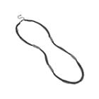 Mixit Pav Crystal Black Chain Necklace
