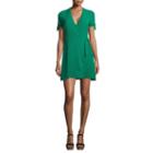 B. Darlin Short Sleeve Wrap Dress-juniors