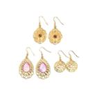 Decree 3-pc. Gold-tone Open Work Metal Drop Earring Set