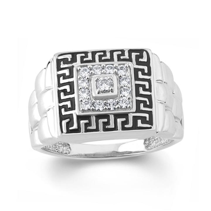 Mens 1/3 Ct. T.w. Genuine White Diamond 10k Gold Band