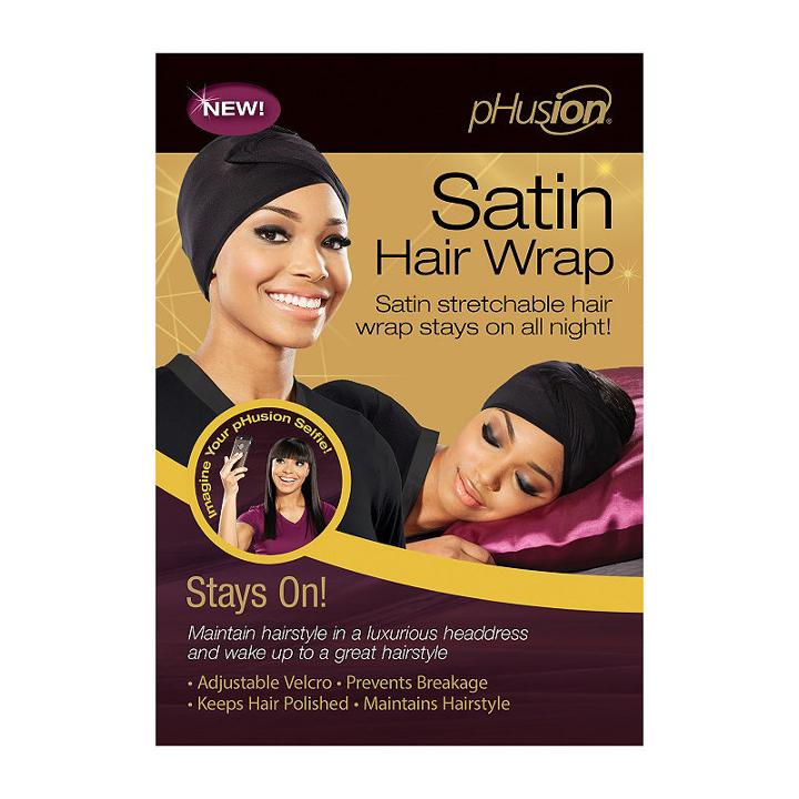 Phusion Luxury Wrap Black Mc Hair Wrap