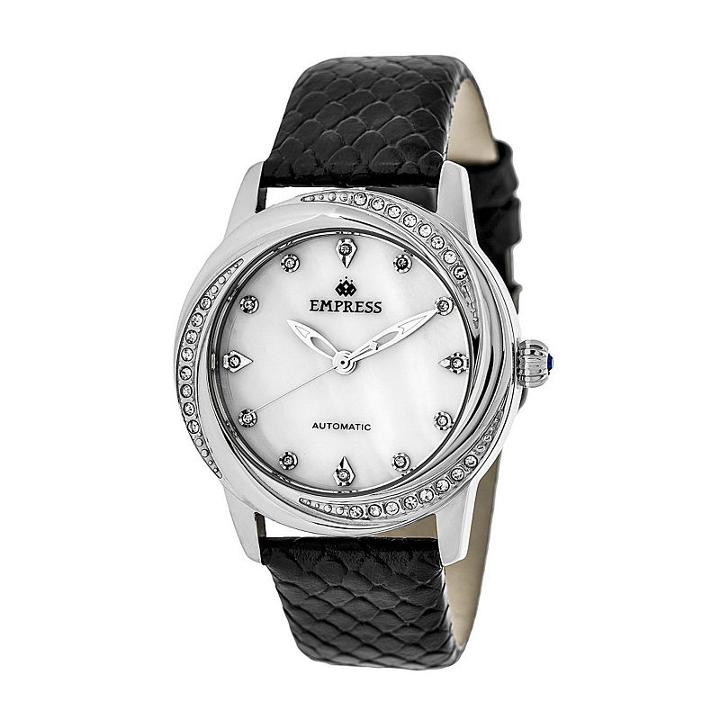 Empress Unisex Black Strap Watch-empem1001