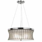 Wooten Heights 47 Inch Tall Glass Pendant In Chrome Finish