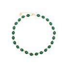 Monet Jewelry Womens Green Collar Necklace