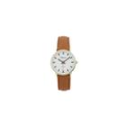 Geneva Platinum Womens Brown Strap Watch-15025