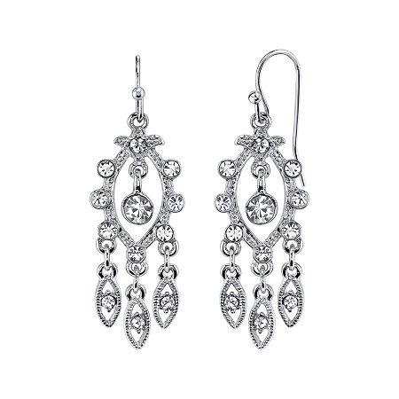 1928 Jewelry Crystal Chandelier Drop Earrings