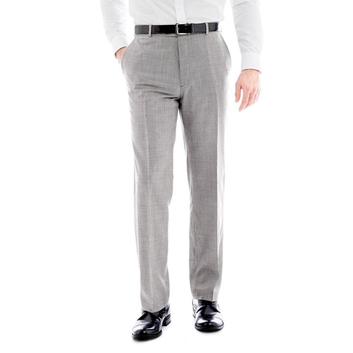 Stafford Mini Houndstooth Flat-front Suit Pants - Classic
